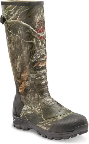 Guide Gear Men’s Waterproof Hunting Boots Insulated Rubber Rain Ankle Fit Boots, 800-gram Mossy Oak Country DNA 11D (Medium)