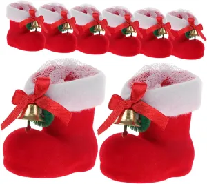 Hanging Shoes Containers 8pcs Christmas Decor Little Stockings Christmas