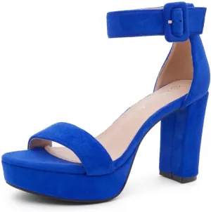 Herstyle Platform Heels for Women – 4 Inch Chunky Block Heeled Sandals | Open Toe Dressy Strappy High Heels with Ankle Strap for Wedding, Prom, Graduation & 2025 Events