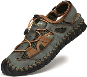 HESBITEUL Mens Sport Sandals Outdoor: Non-Slip MD Slide for Trail Hiking