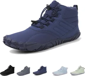 Hike Winter Footwear Barefoot Shoes, Winter Barefoot Shoe for Women Men, Wide Toe Box Walking Snow Boots Warm Sneakers
