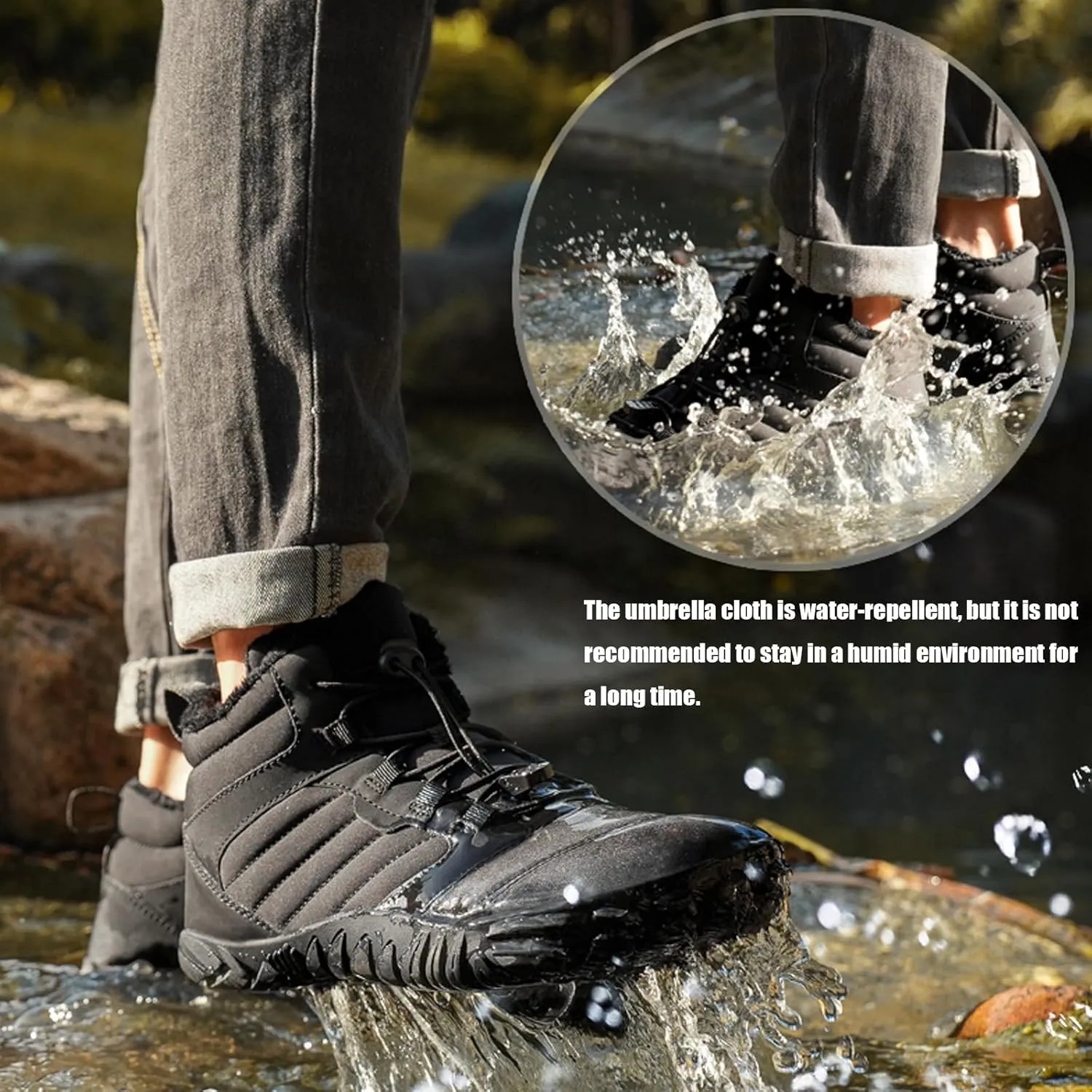 Hike Winter Footwear Barefoot Womens, 2024 Waterproof Autumn Wide Toe Box Barefoot Walking Shoes Boots
