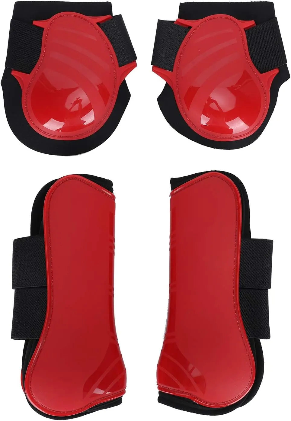Horse Tendon Boots Horse Support Boots Shock-Absorbing Boots Thicken Cover Breathable Wrap Pad for Jumping, Trail Riding