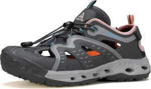 HUMTTO Women's Amphibious Closed Toe Hiking Sandals Quick-Dry Water Shoes Non-Slip Athletic Adjustable Outdoor Fisherman Summer Beach Walking Travel Sandals