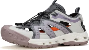 HUMTTO Women's Amphibious Closed Toe Hiking Sandals Quick-Dry Water Shoes Non-Slip Athletic Adjustable Outdoor Fisherman Summer Beach Walking Travel Shoe