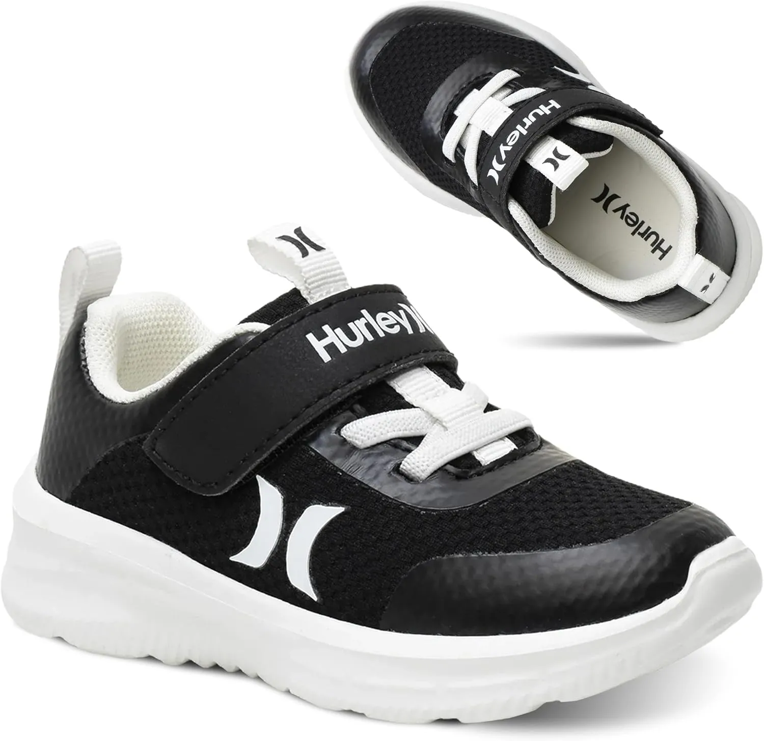 Hurley Kids Matson Athletic Sneakers with Adjustable Strap for Boys and Girls, Lightweight and Breathable Sports Sneakers, Kid's Running or Walking Shoes, Toddlers, Little Kids, and Big Kids