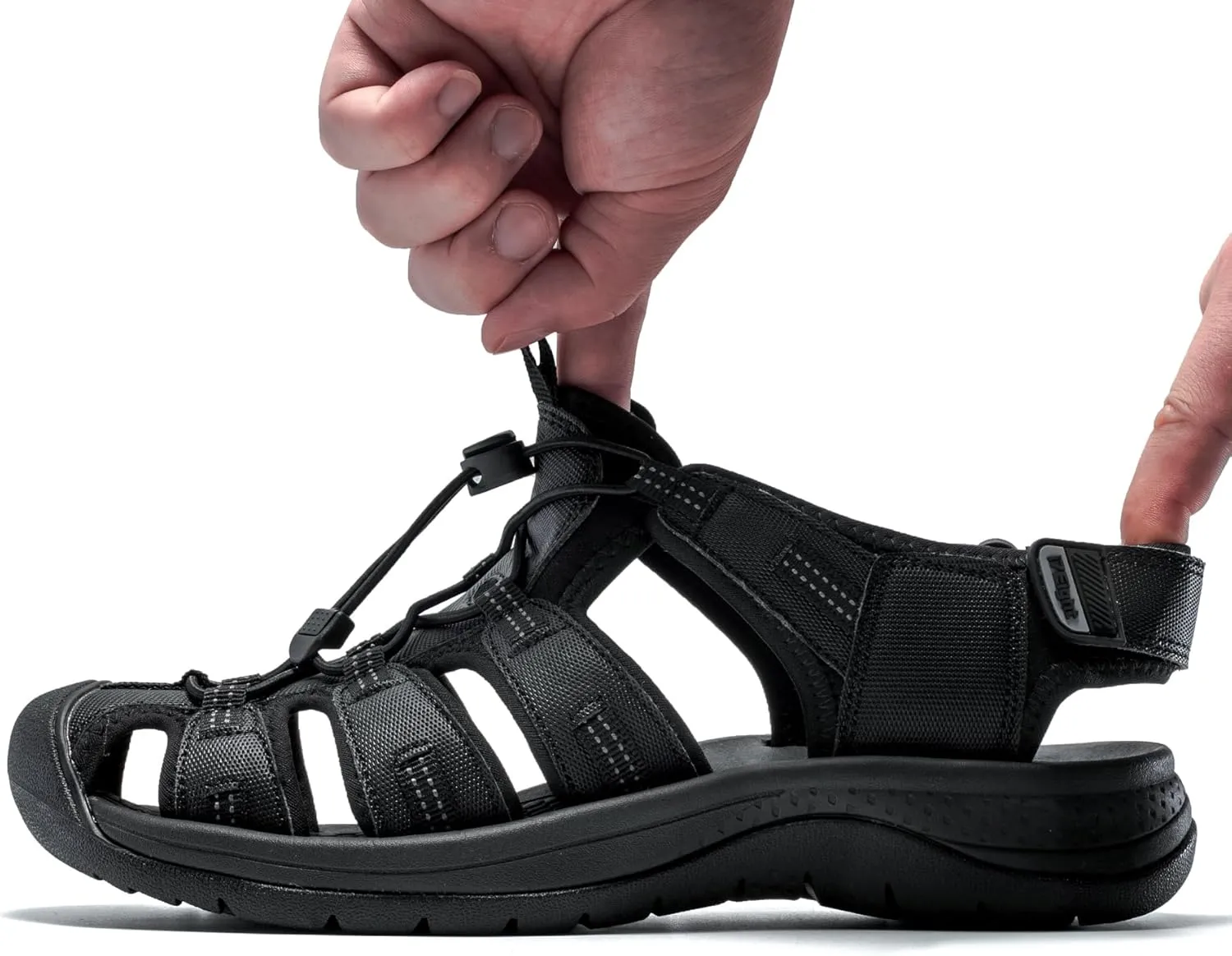 i78 Mens Athletic Hiking Sandals Closed Toe Outdoor Sport Sandals for Trail Beach Walking Waterproof Lightweight Casual
