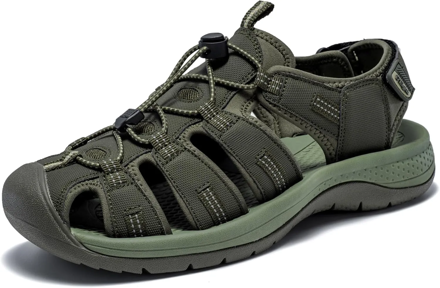 i78 Mens Athletic Hiking Sandals Closed Toe Outdoor Sport Sandals for Trail Beach Walking Waterproof Lightweight Casual