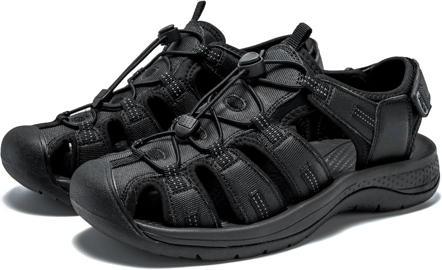 i78 Mens Athletic Hiking Sandals Closed Toe Outdoor Sport Sandals for Trail Beach Walking Waterproof Lightweight Casual