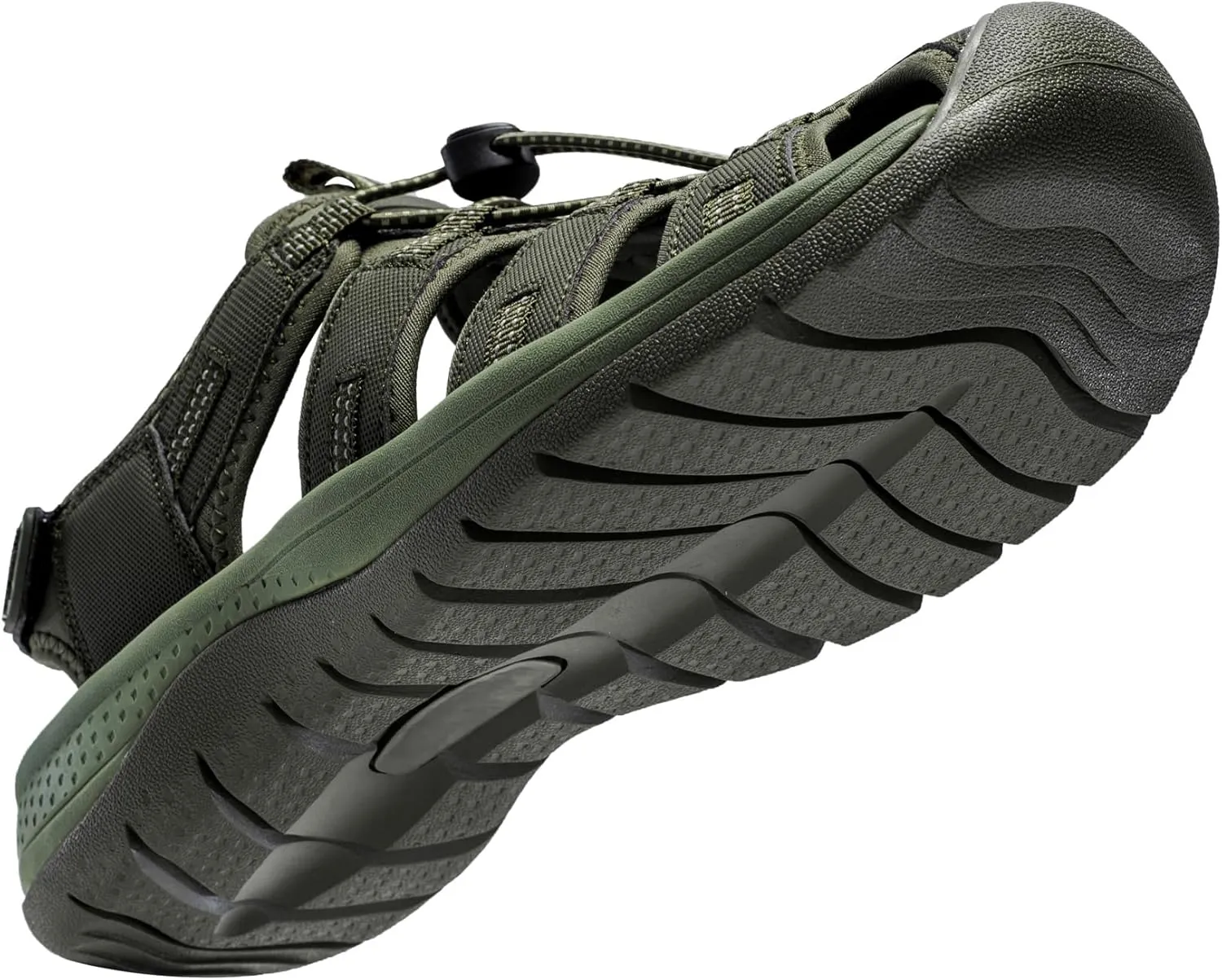 i78 Mens Athletic Hiking Sandals Closed Toe Outdoor Sport Sandals for Trail Beach Walking Waterproof Lightweight Casual