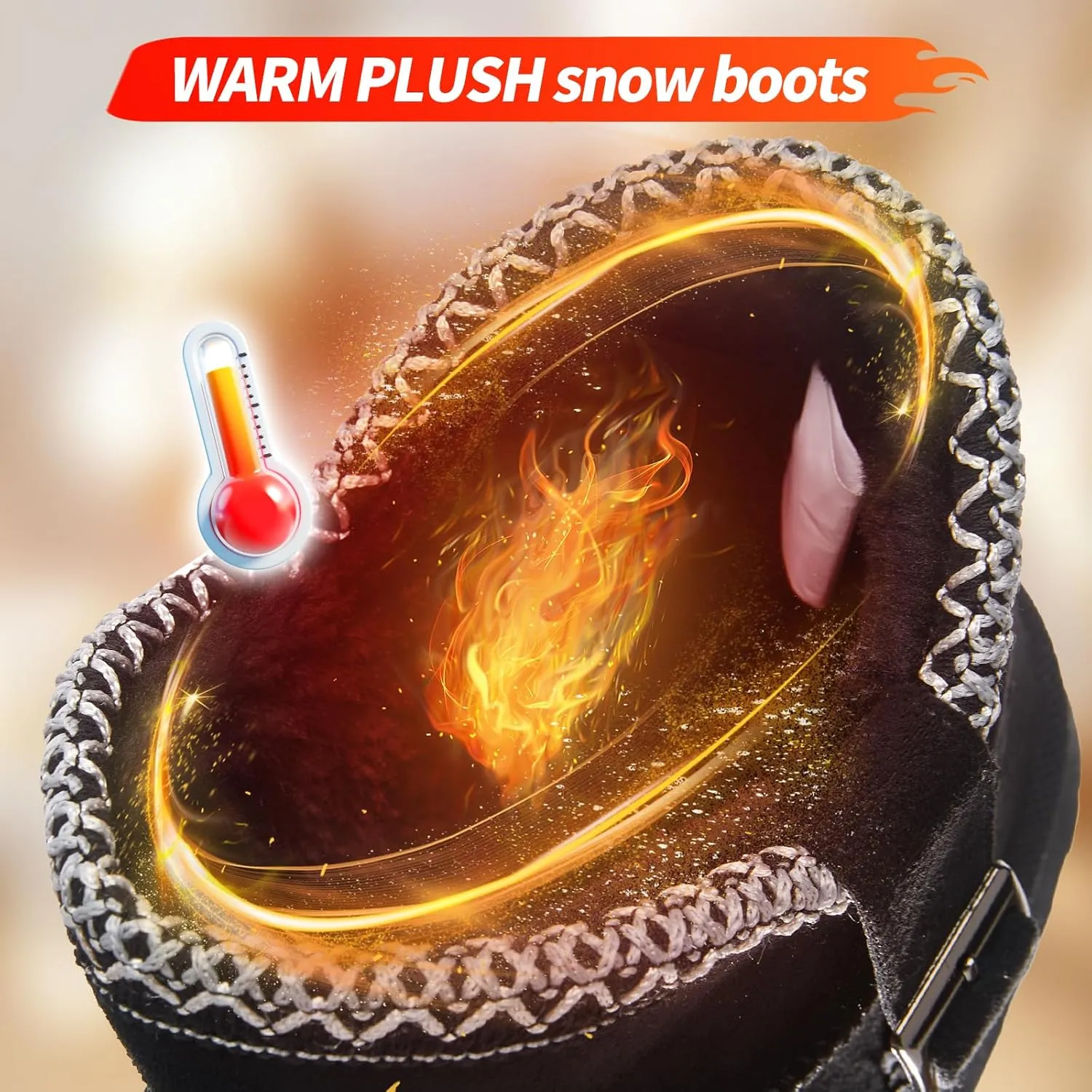 Iarus Womens Snow Boots Winter Boots for Womens Fur Lined Boots Comfortable Warm Booties for Outdoor