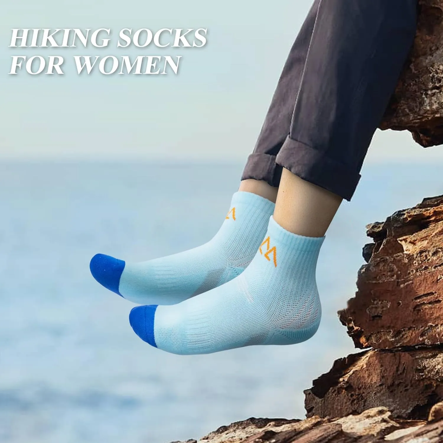 innotree Merino Wool Hiking Socks for Women Crew Socks Thermal Warm Cushion Moisture Wicking Boot Socks,5 Pairs