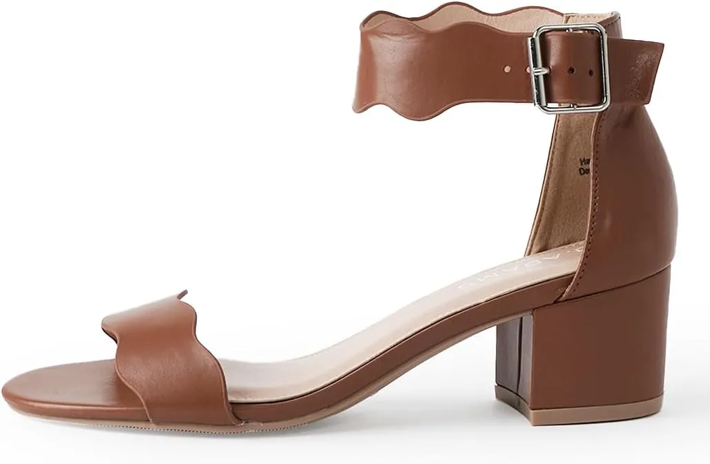 J. Adams Mimi Ankle Strap Kitten Heel Sandal