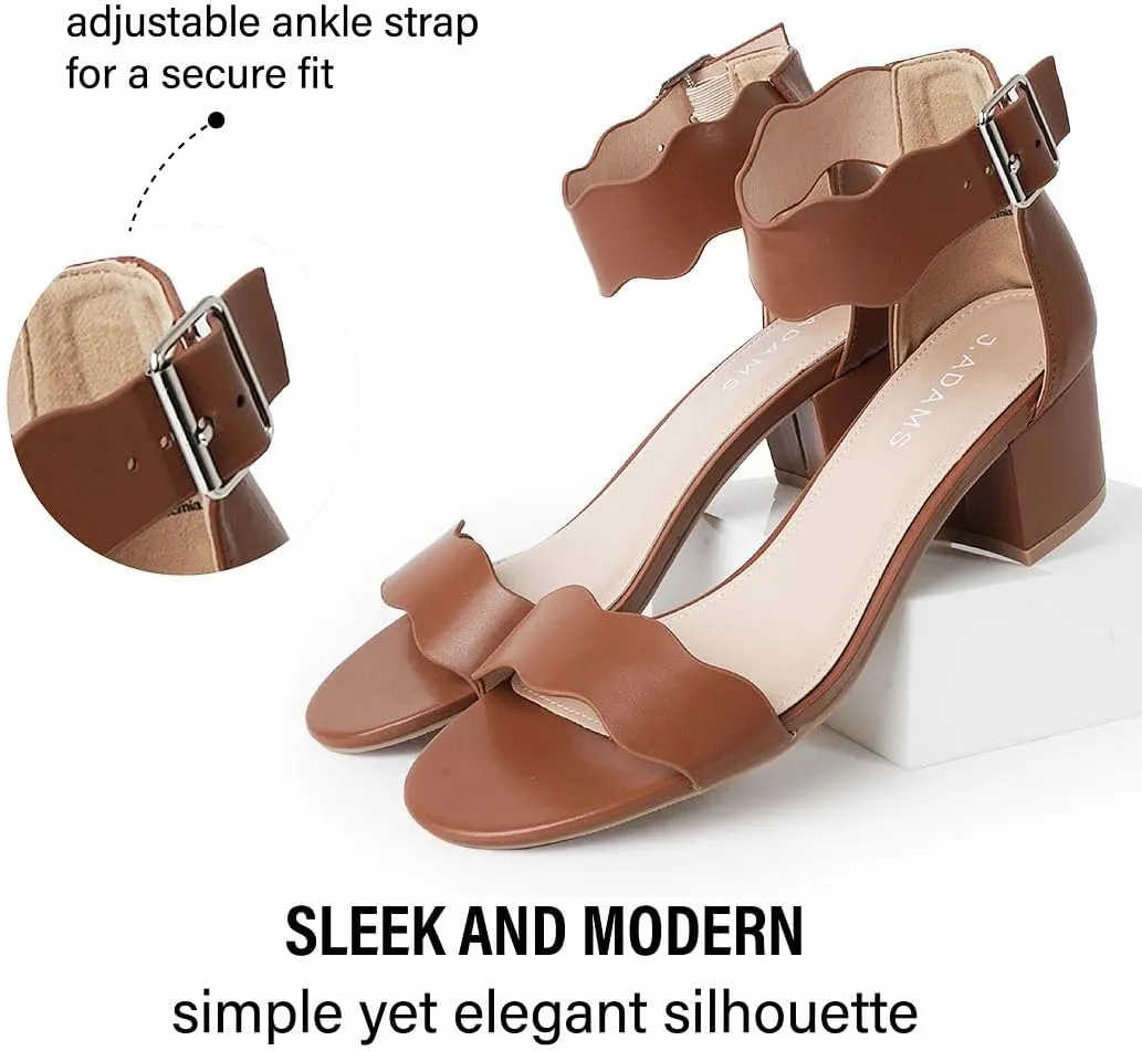J. Adams Mimi Ankle Strap Kitten Heel Sandal