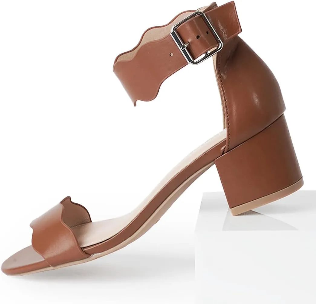 J. Adams Mimi Ankle Strap Kitten Heel Sandal