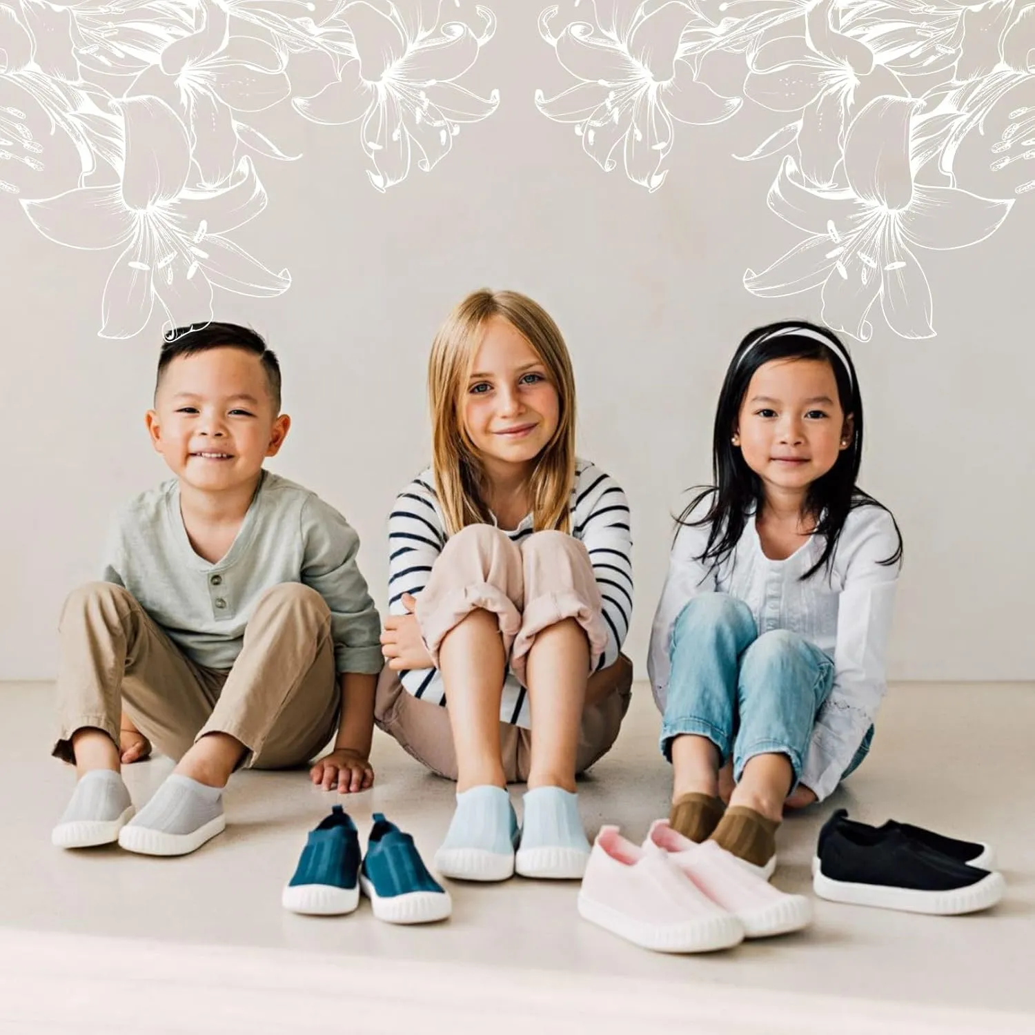 Jack & Lily Comfy Knit Slip-On Sneakers for Babies, Toddlers, and Kids – Lightweight, Non-Slip Rubber Sole Sneakers with Air-Cushioned EVA Insoles – Ideal Walking Shoes for Everyday Fun