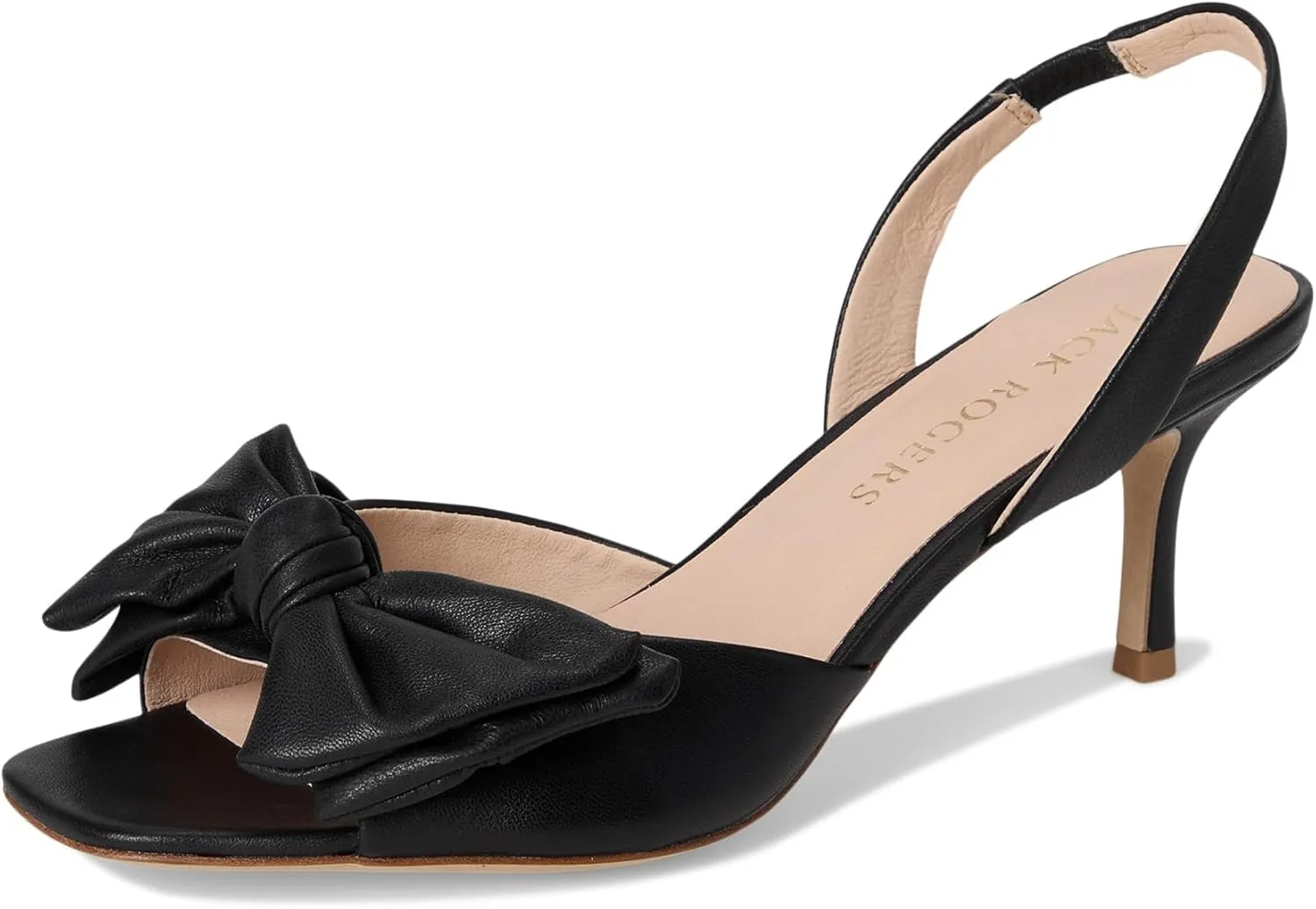 Jack Rogers Women's Eloise Bow Slingback Heeled Sandal