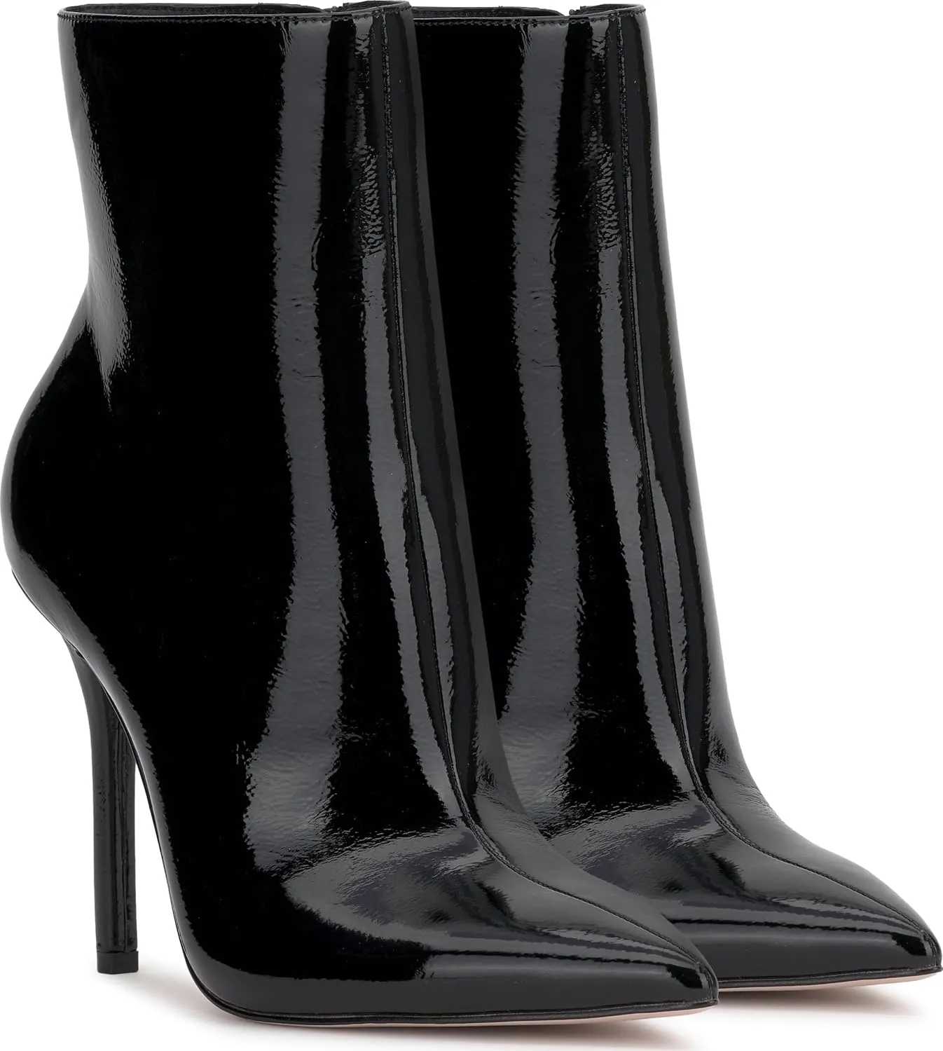 Jessica Simpson Womens Lyren Patent Pointed Toe Ankle Boots