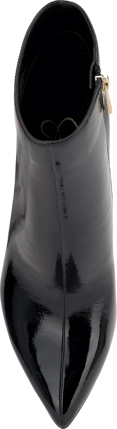 Jessica Simpson Womens Lyren Patent Pointed Toe Ankle Boots