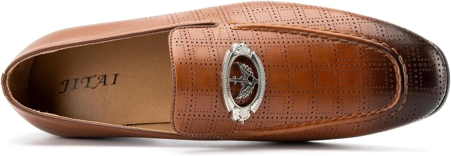 JITAI Men's Casual & Dress Slip-On Loafers - Luxury Fashion Business Prom Shoes