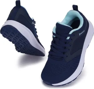 Joomra Women's Wide Toe Box Walking Shoes | Wide Athletic Tennis Sneakers | Rubber Outsole