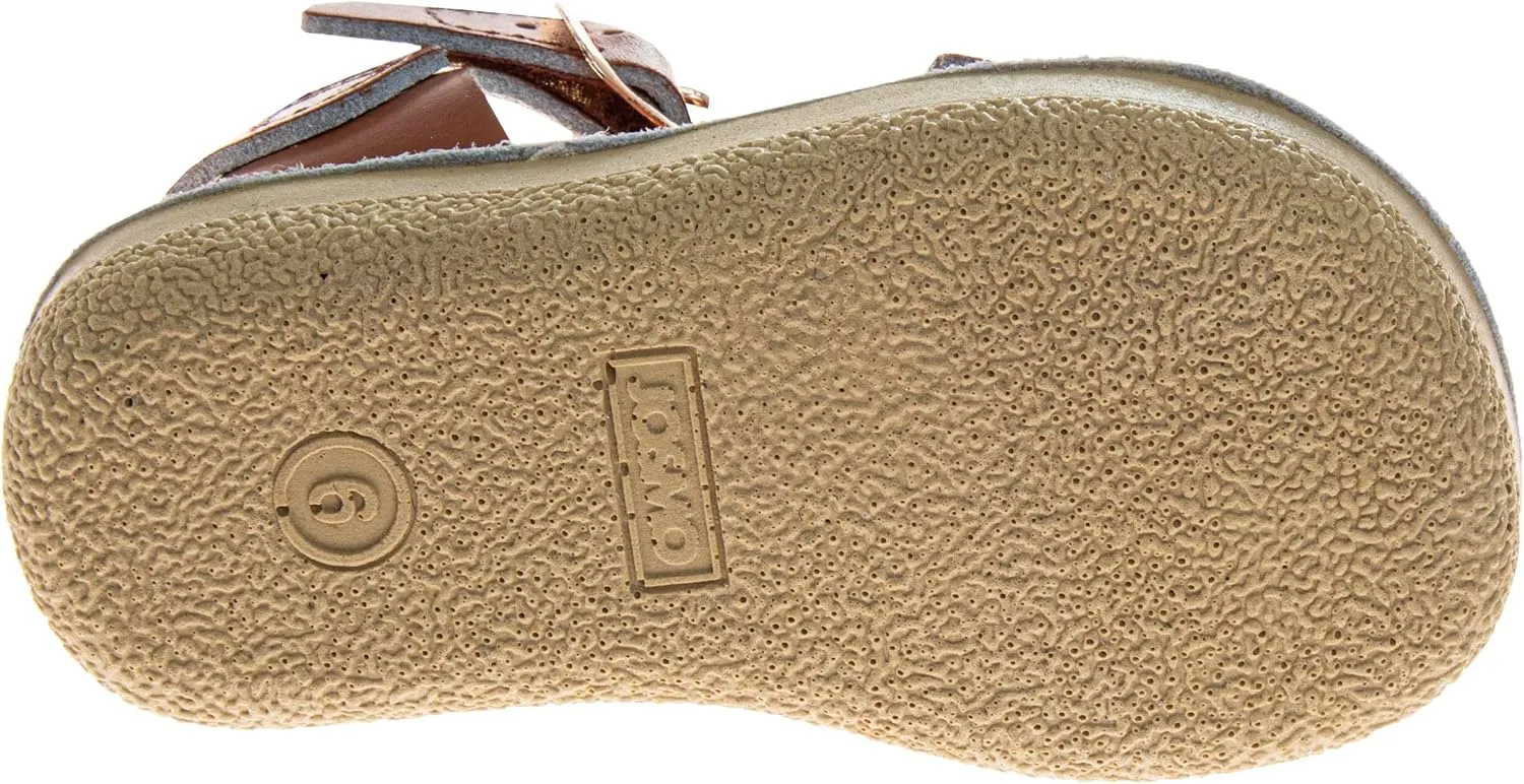 Josmo Girls Sandals Buckle Open Toe Summer Beach Wedding Shoes for Kids (sizes 6-10 Toddler / 11-12 Little Kid)