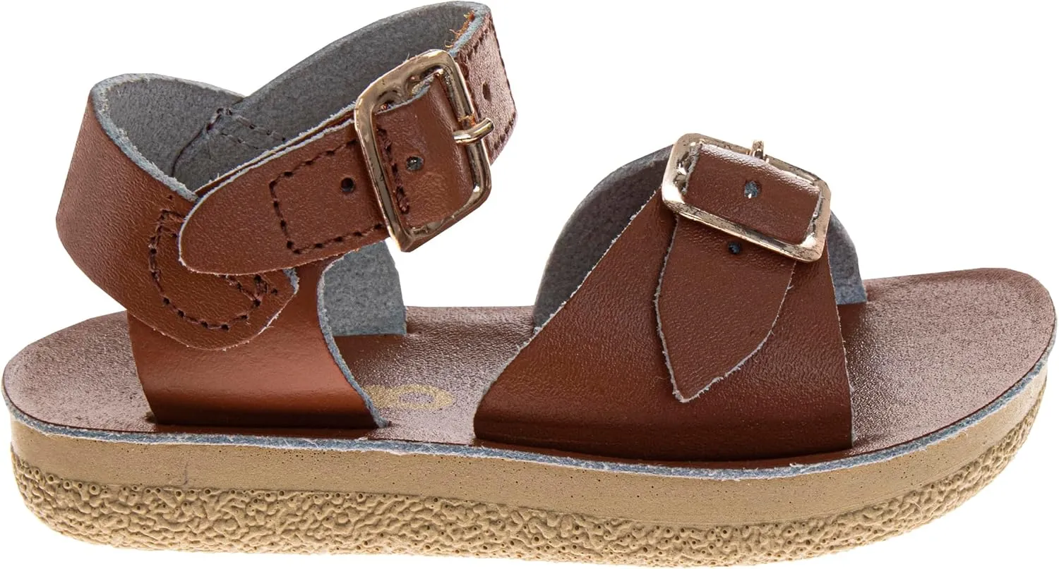 Josmo Girls Sandals Buckle Open Toe Summer Beach Wedding Shoes for Kids (sizes 6-10 Toddler / 11-12 Little Kid)