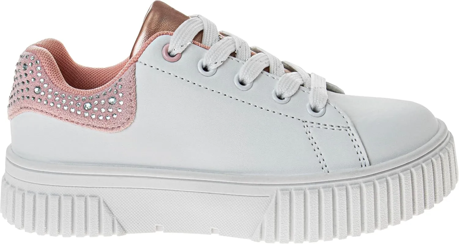 Josmo Kids Girl Sneakers Lace Up Casual Fashion Platform Shoes (Little Kid - Big Kid)