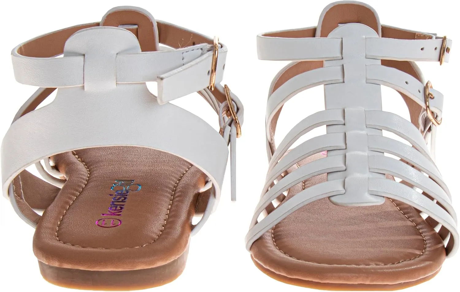Josmo Kids Sandals for Girls Adjustable Buckle Closure - Casual Fashion Open Toe Sandal (sizes: 11-13 Little Kid / 1-4 Big Kid)