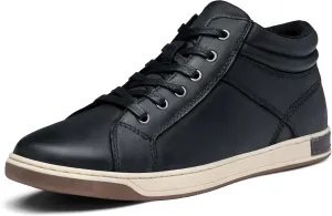 Jousen Men's Leather Fashion Sneakers