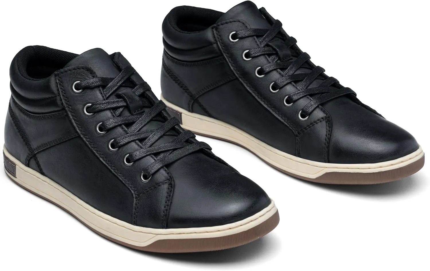 Jousen Men's Leather Fashion Sneakers