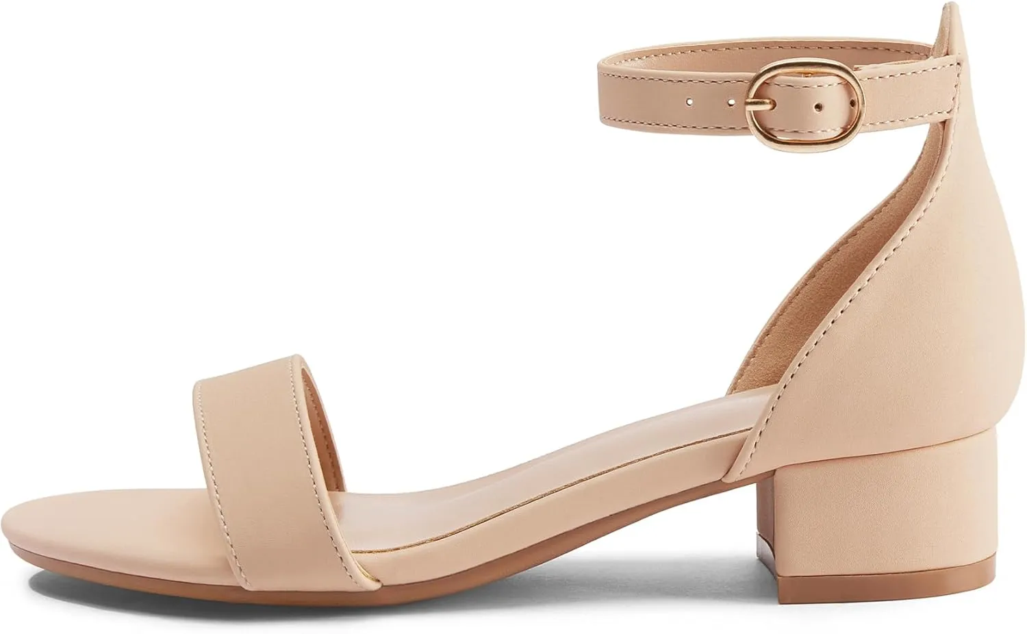 K KomForme Girls Sandals Low Heels Dress Pump Ankle Strap Open Toe Wedding Party Shoes(Toddler/Little Kids/Big Kids)