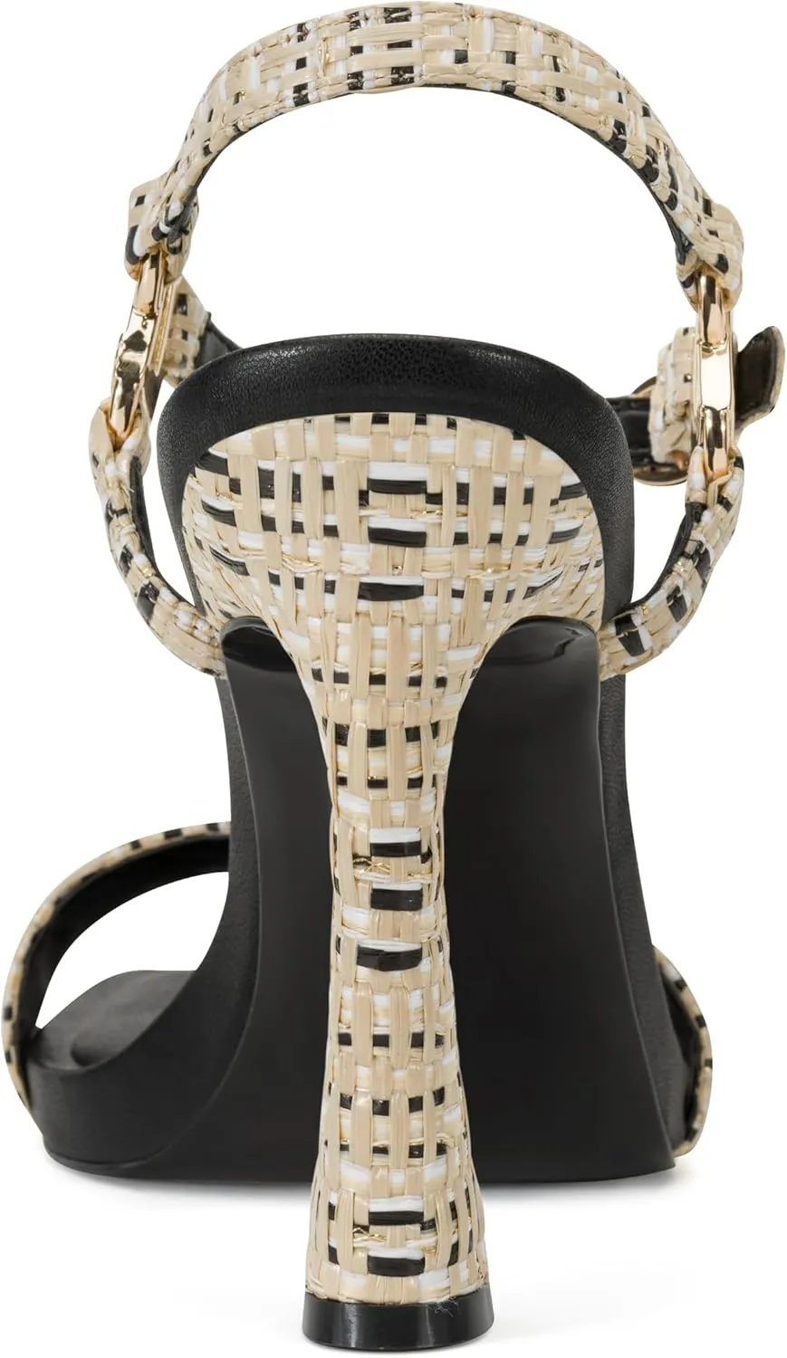Karl Lagerfeld Paris Women's Evening Cushioned Insole Cybil-Ankle Strap Sandal Heeled