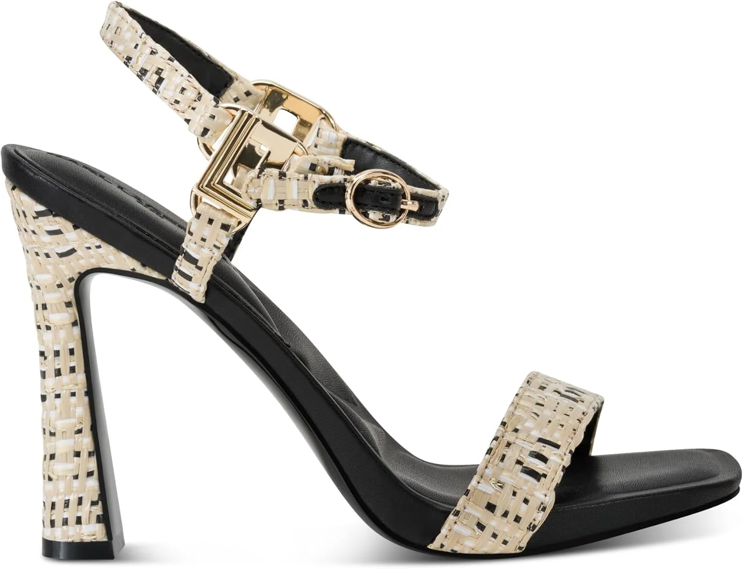 Karl Lagerfeld Paris Women's Evening Cushioned Insole Cybil-Ankle Strap Sandal Heeled