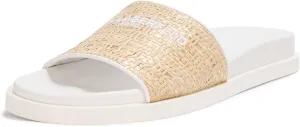 Karl Lagerfeld Paris Women's Everyday Cushioned Insole Hazlet-Flat Slide Sandal