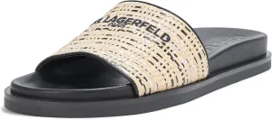 Karl Lagerfeld Paris Women's Everyday Cushioned Insole Hazlet-Flat Slide Sandal