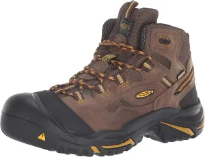 KEEN Utility Men's Braddock Mid Height Steel Toe Waterproof Work Boot