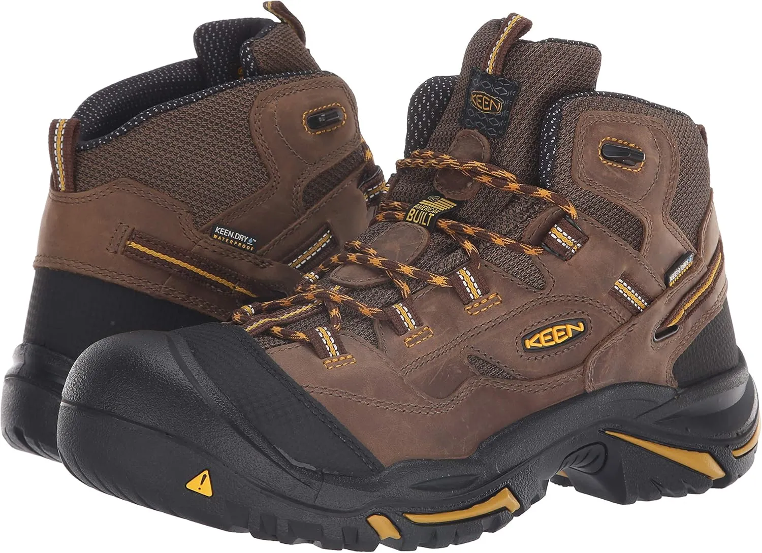 KEEN Utility Men's Braddock Mid Height Steel Toe Waterproof Work Boot