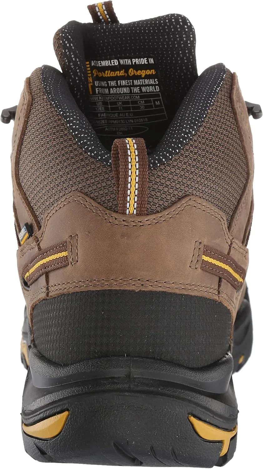 KEEN Utility Men's Braddock Mid Height Steel Toe Waterproof Work Boot