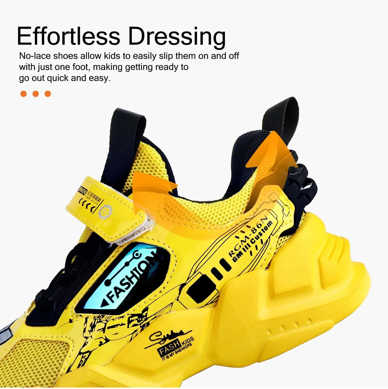 Kid Boys Girls Lightweight Breathable Sneakers Strap Athletic Tennis Shoes for Running Walking