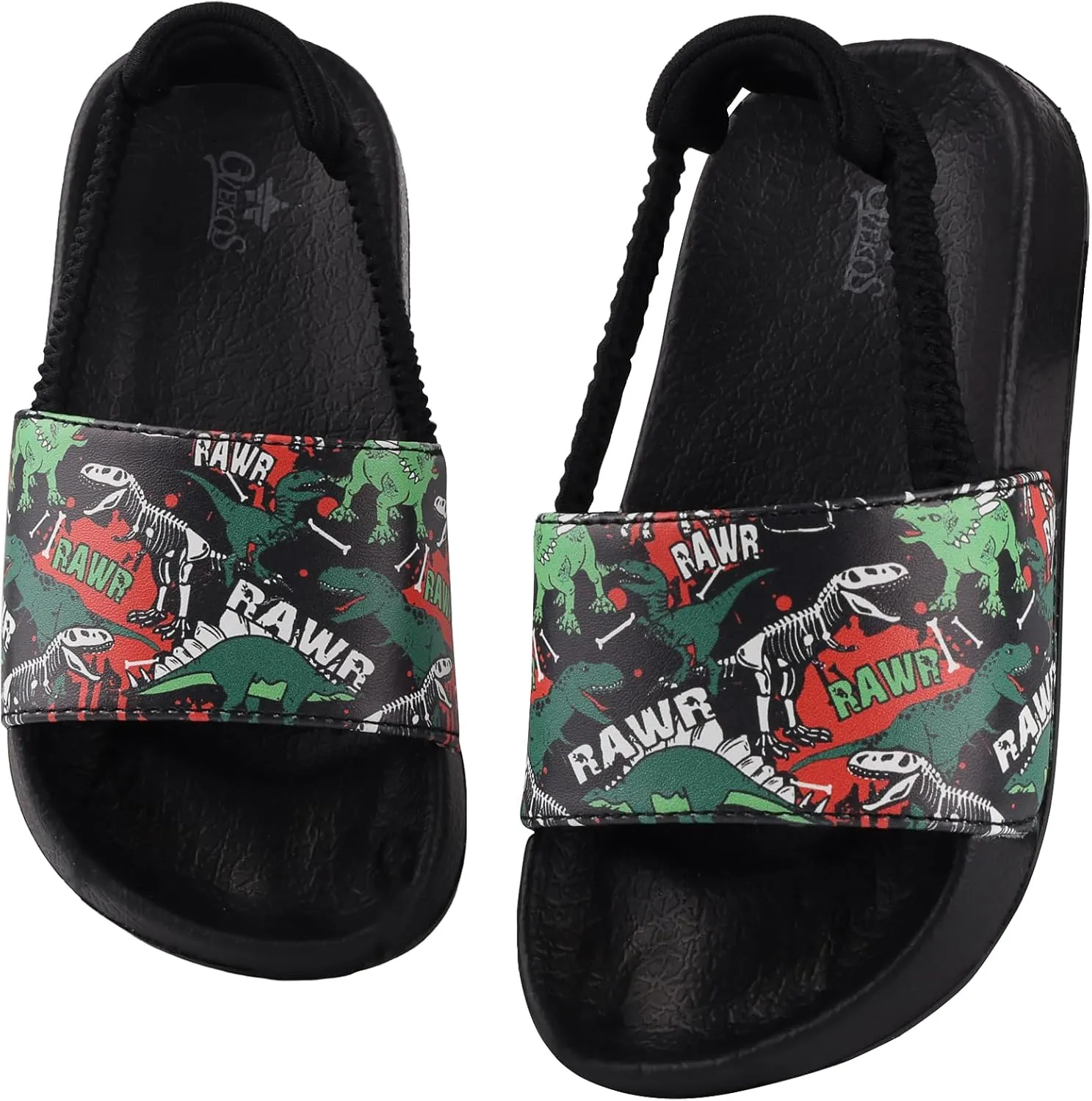Kids Flip Flops Sandals Toddler Boys Girls Sequin Slides Shower Beach Pool Shoes Slip on Summer Slippers with Back Strap