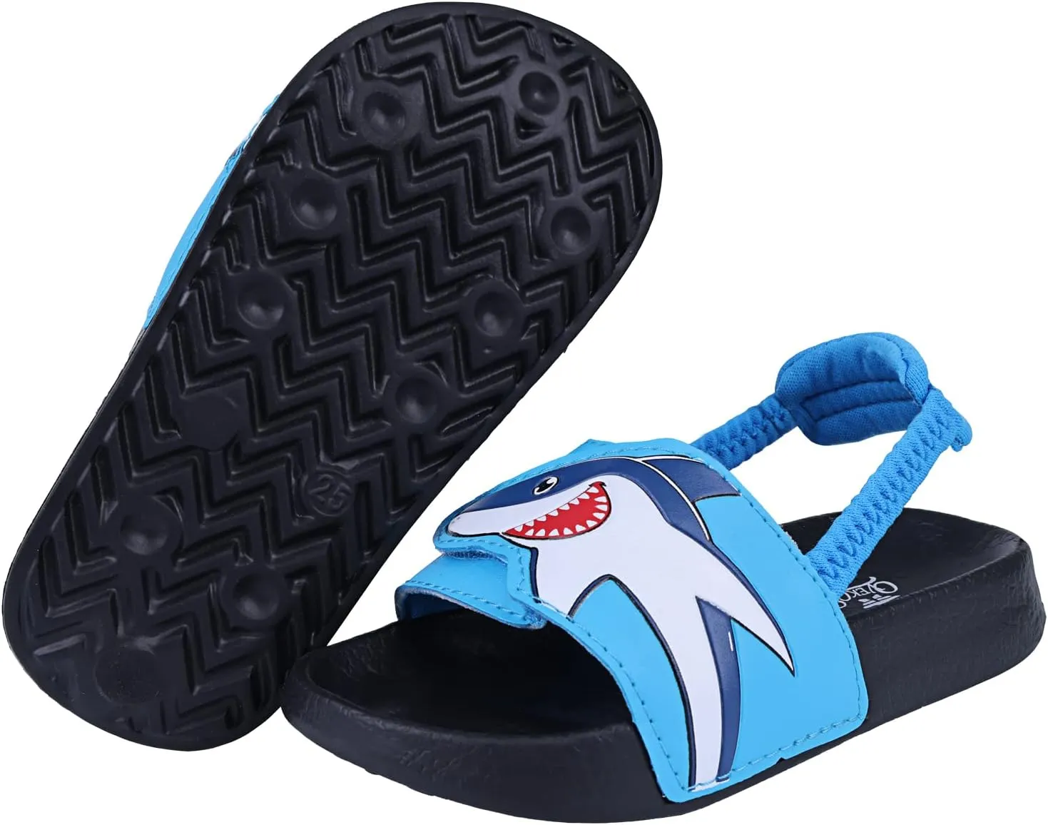 Kids Flip Flops Sandals Toddler Boys Girls Sequin Slides Shower Beach Pool Shoes Slip on Summer Slippers with Back Strap