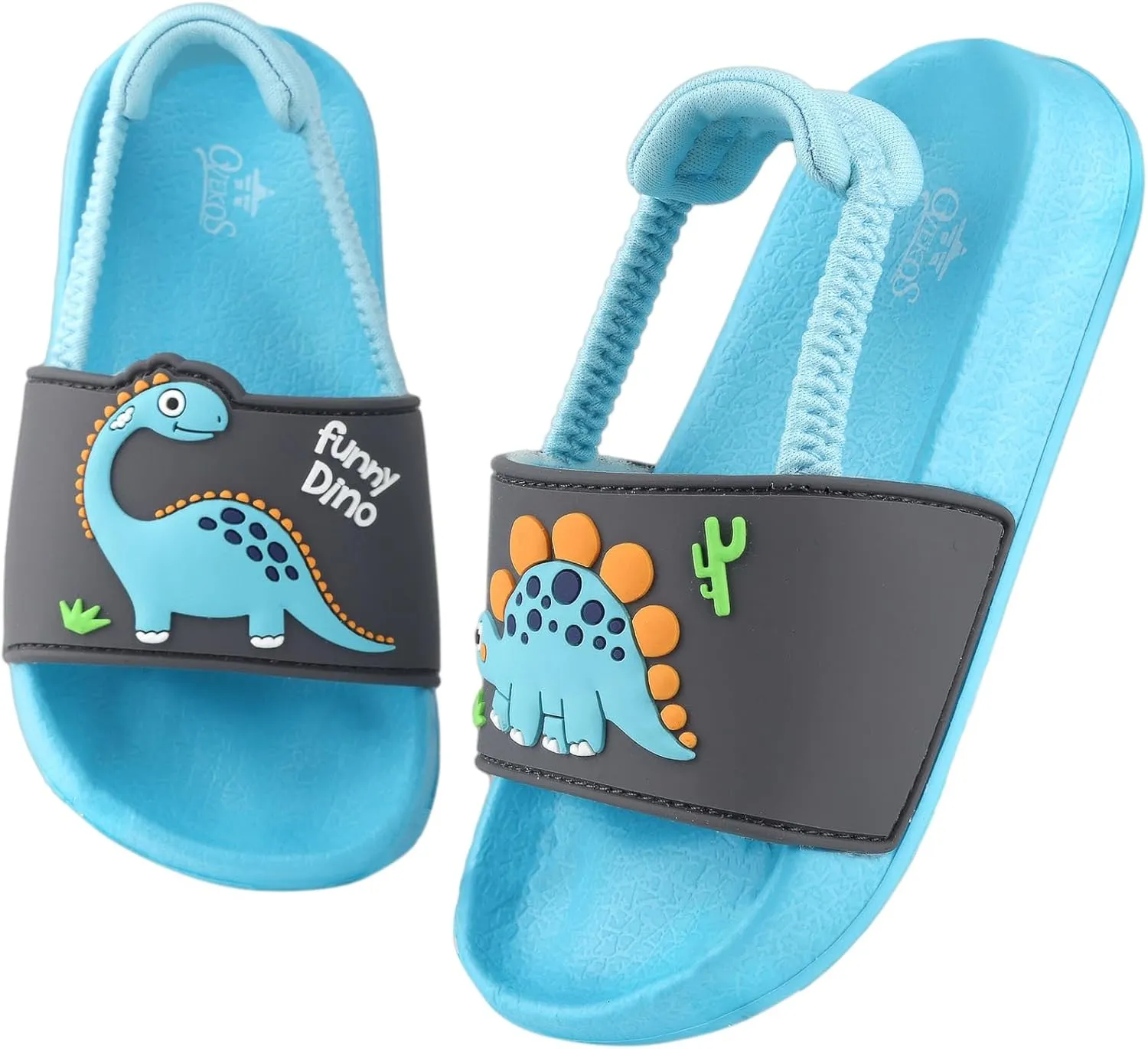 Kids Flip Flops Sandals Toddler Boys Girls Sequin Slides Shower Beach Pool Shoes Slip on Summer Slippers with Back Strap