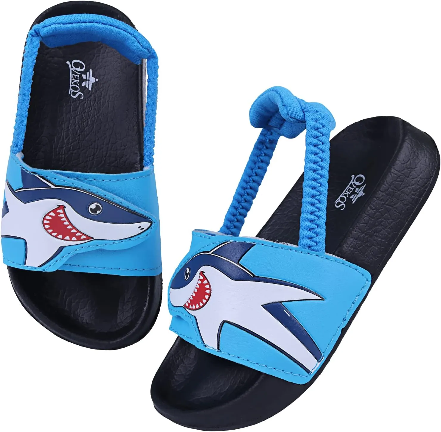 Kids Flip Flops Sandals Toddler Boys Girls Sequin Slides Shower Beach Pool Shoes Slip on Summer Slippers with Back Strap