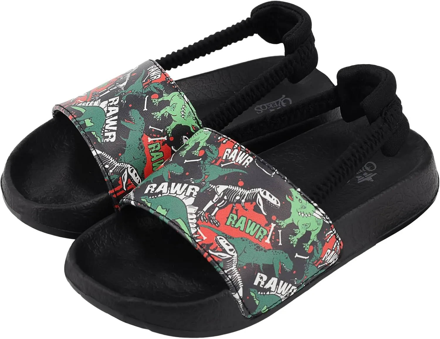 Kids Flip Flops Sandals Toddler Boys Girls Sequin Slides Shower Beach Pool Shoes Slip on Summer Slippers with Back Strap