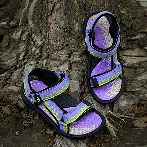 Kids Sandals - Hook & Loop Adjustable Straps Boys & Girls Flat Sandal