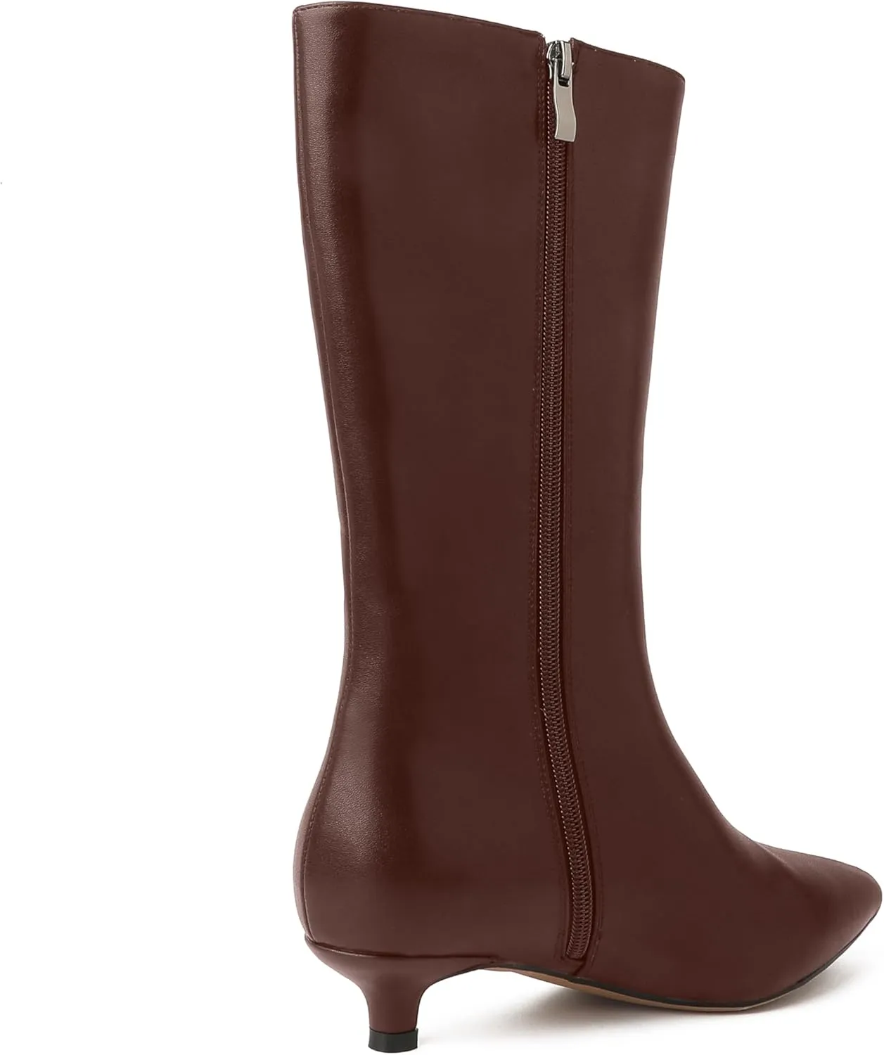 Knee High Boots Women, Pointed Toe Tall Boots Stiletto Kitten Heel Long Boots Slip On Dress Knee High Boots
