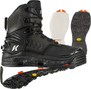 Korkers Men's Felt & Vibram Soles Fishing Boots