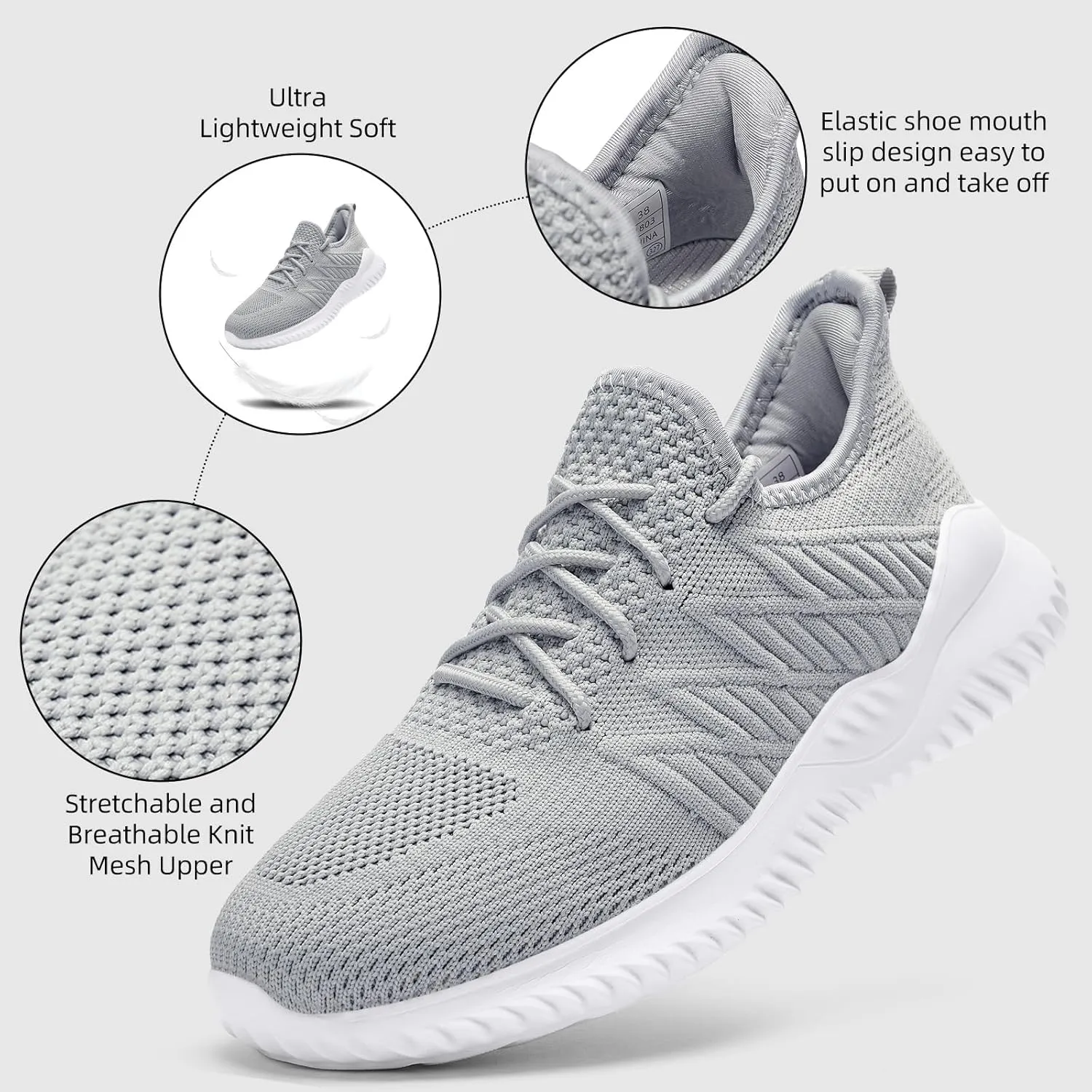 KPP qianguangg Women's Walking Shoes Hands Free Slip-On Sneakers Breathable Tennis Shoes for Women