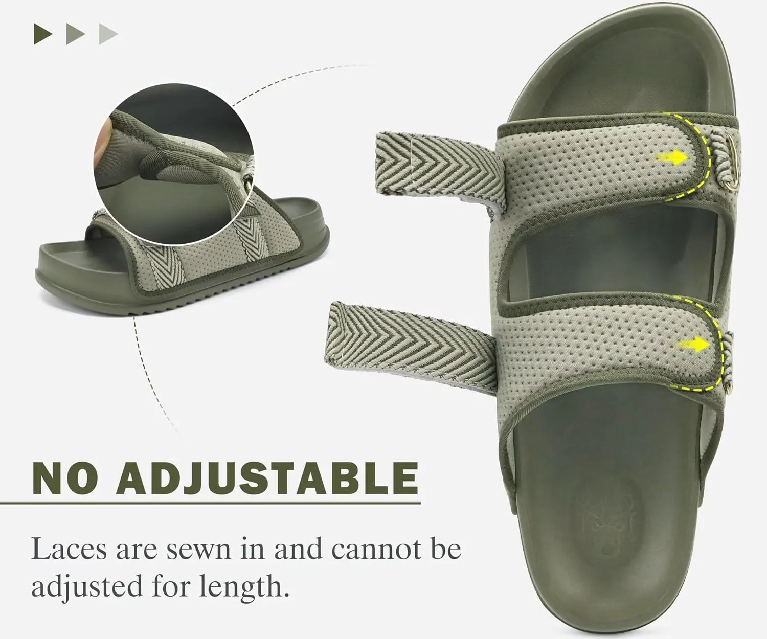 KuaiLu Mens Casual Sandals with Comfortable Orthopedic Arch Support Summer Beach Walking Shoes Cushion Slides Slip on Indoor Outdoor